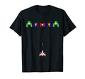70S 80S 90S Space Arcade Video Game T-Shirt - Fun Novelty Design for Adults - T-Shirt, Sweatshirt, Hoodie