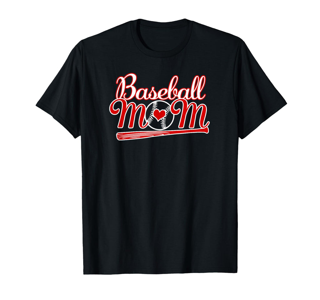 Love Baseball Mom Laces Heart Mothers Day T-Shirt - Trendy Graphic Unisex - T-Shirt, Sweatshirt, Hoodie