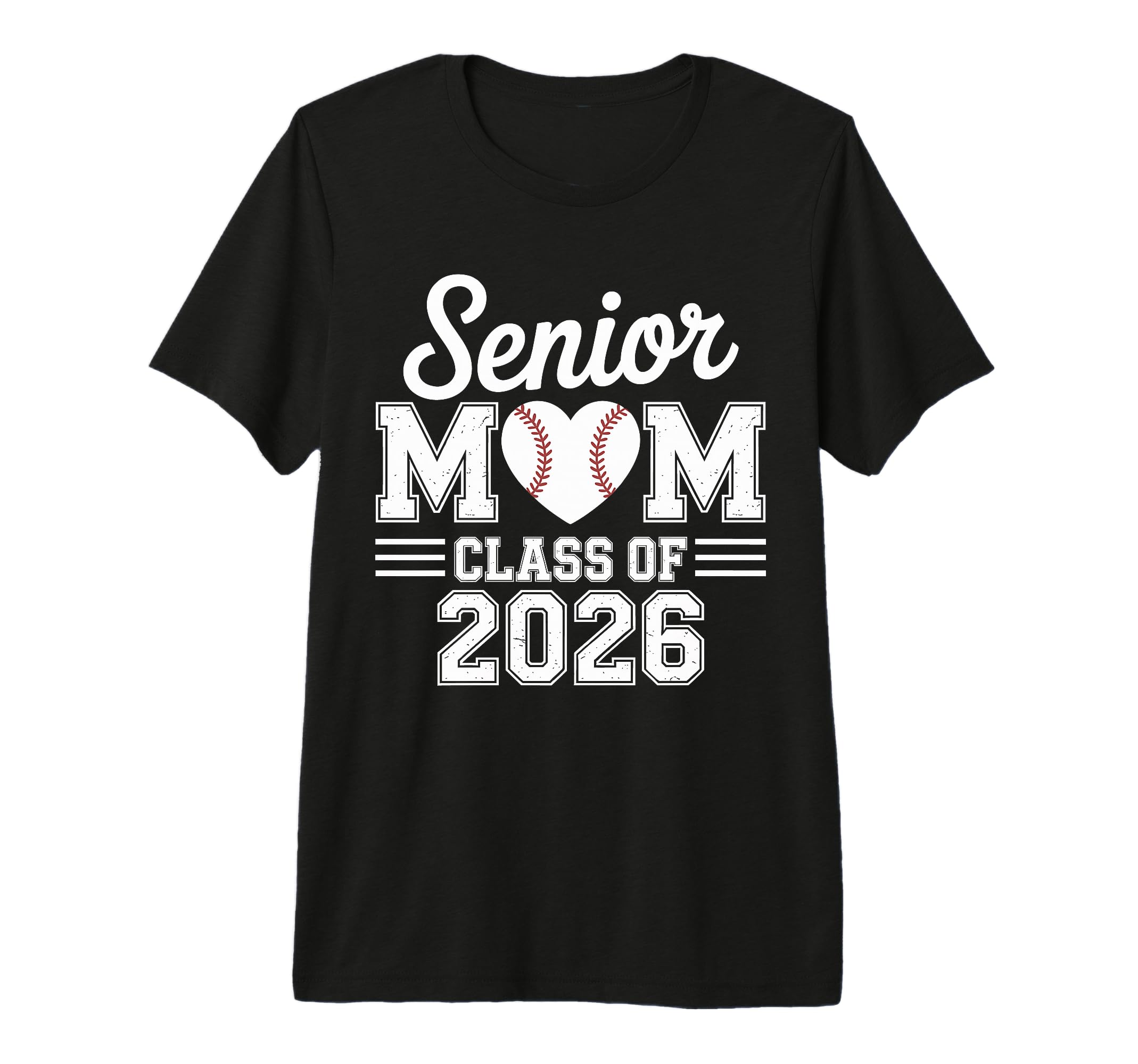 Senior Mom Class 2026 Baseball Proud T-Shirt - Custom Art Print Men Women - T-Shirt, Sweatshirt, Hoodie