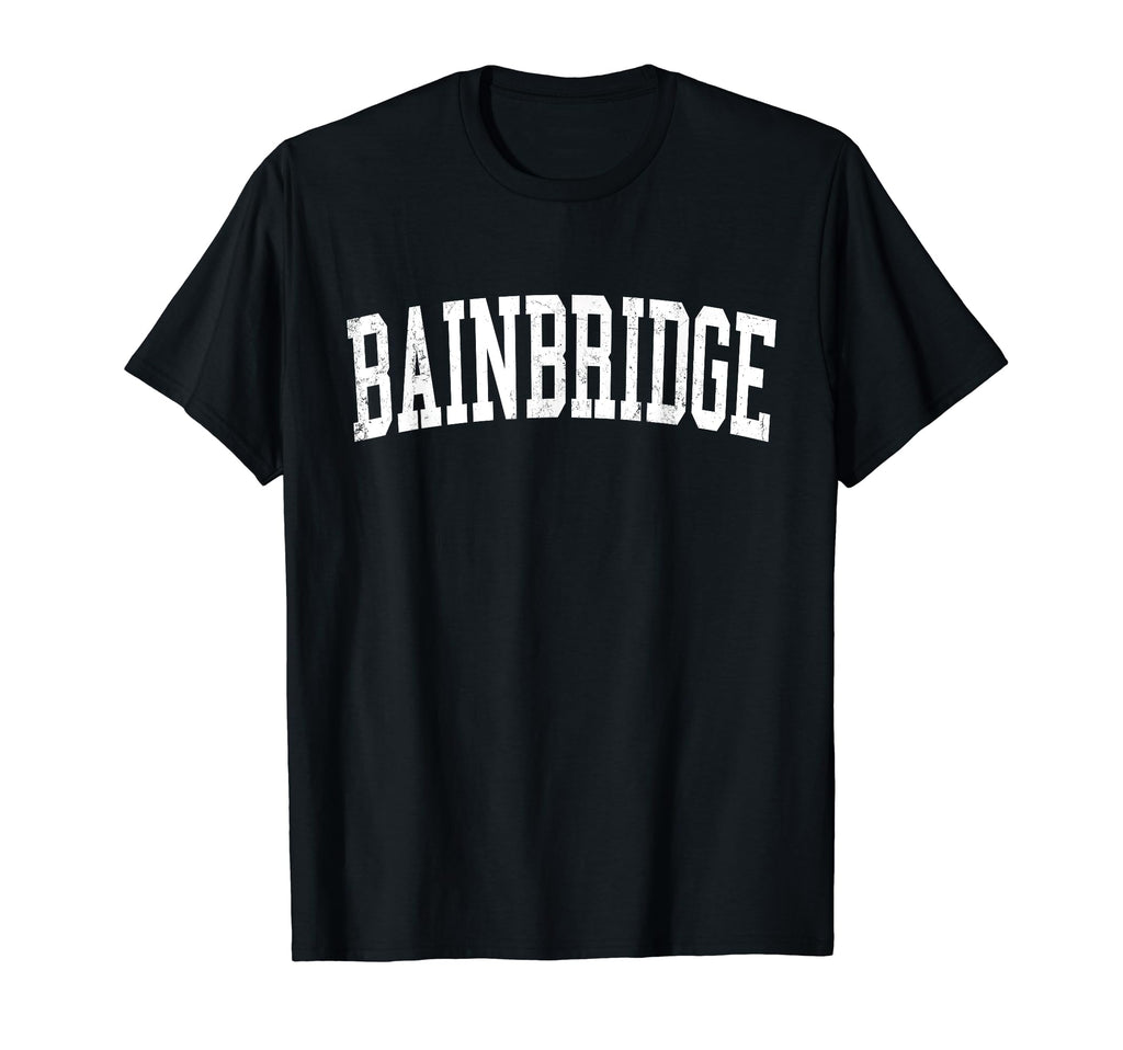 Bainbridge Ga Distressed White T-Shirt - Aesthetic Graphic for Adults - T-Shirt, Sweatshirt, Hoodie