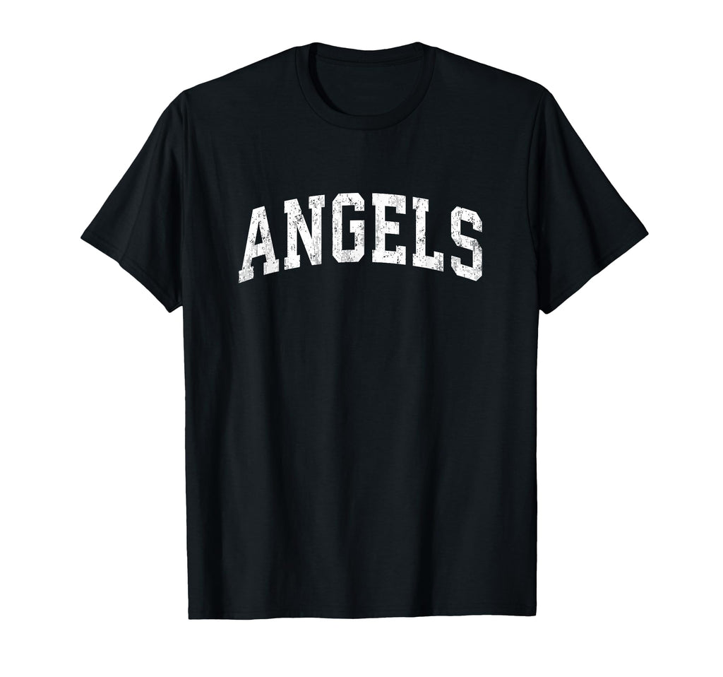 Angels Mascot Athletic Sports Name T-Shirt - Custom Art Print Unisex - T-Shirt, Sweatshirt, Hoodie