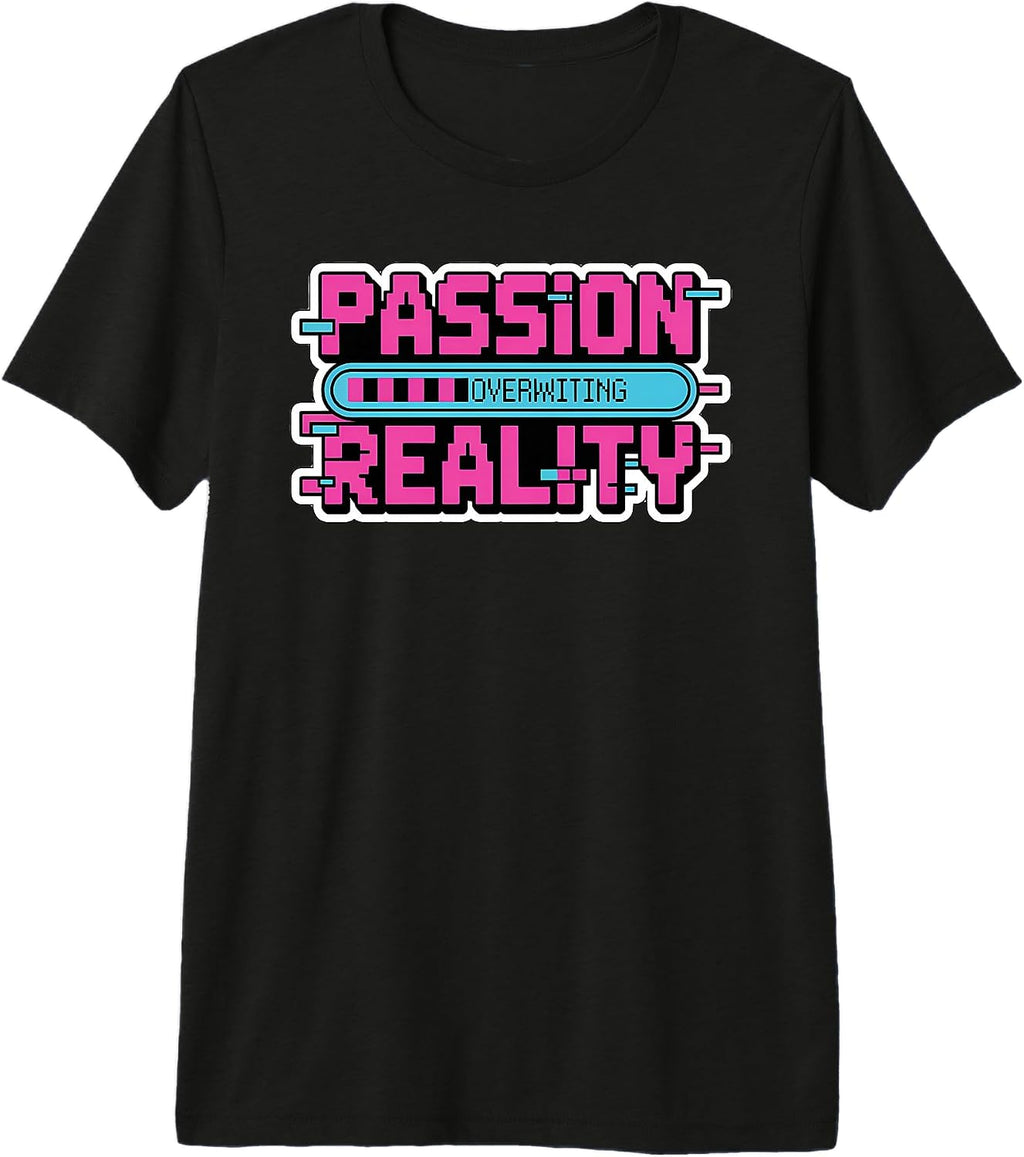 16-bit Glitch Pink Blue Programmer Geeks - Adult & Kids T-Shirts, Sweatshirts & Hoodies apparel design preview 1