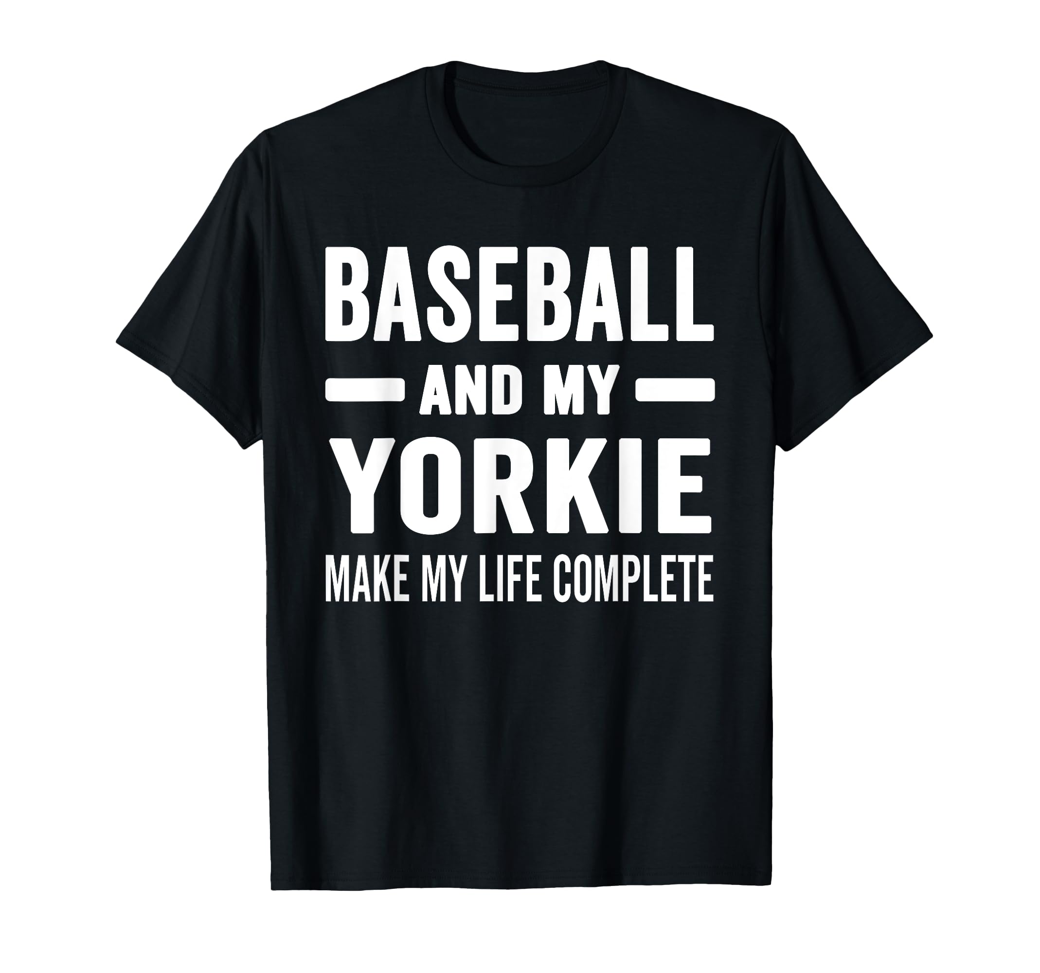 Baseball And My Yorkie Mama Dog Lover T-Shirt - Trendy Graphic Men Women - T-Shirt, Sweatshirt, Hoodie