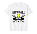 Softball Papa Baseball Sport Gift T-Shirt - Novelty Apparel Men Women - T-Shirt, Sweatshirt, Hoodie