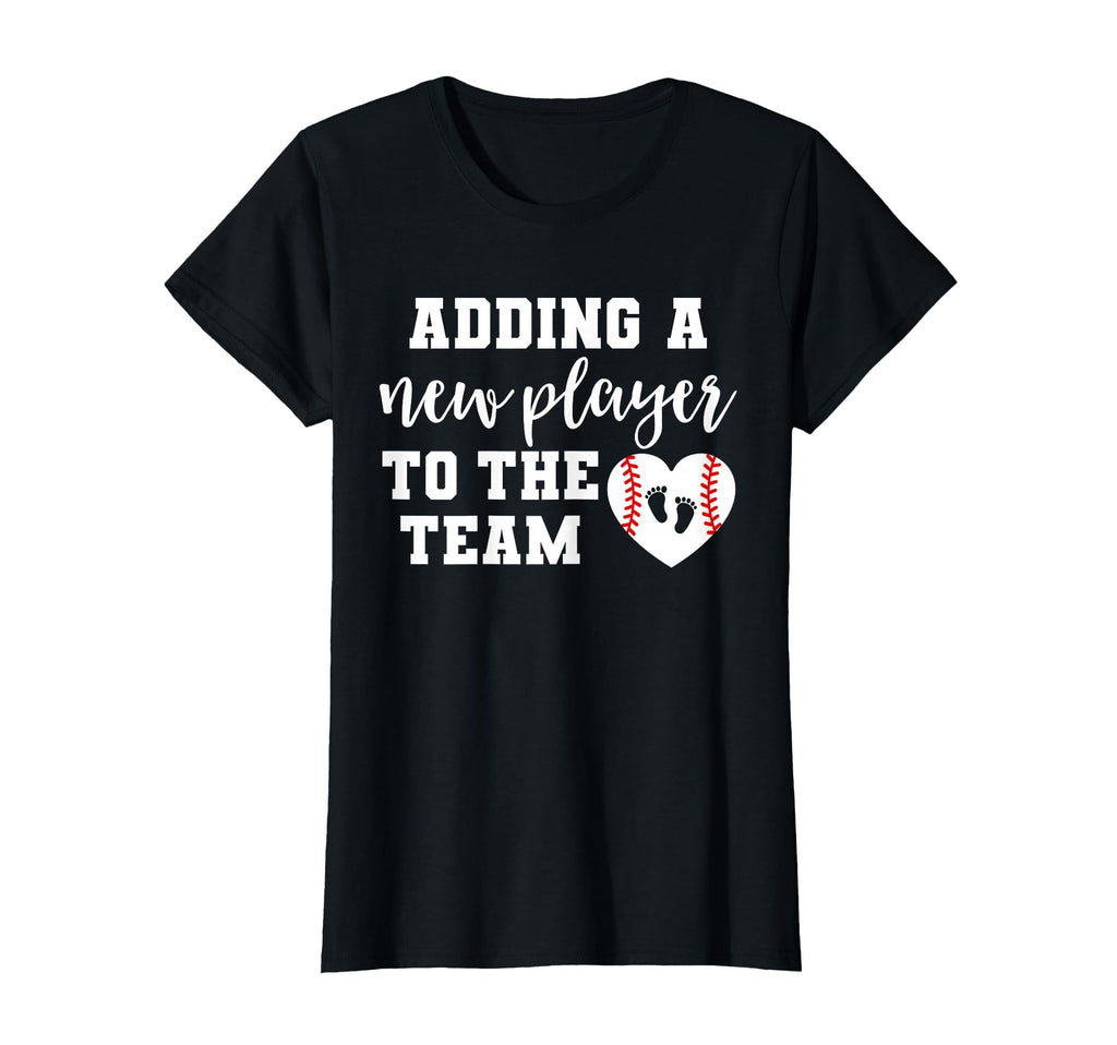 Womens Baseball Pregnancy T-Shirt - Custom Art Print Men Women - T-Shirt, Sweatshirt, Hoodie