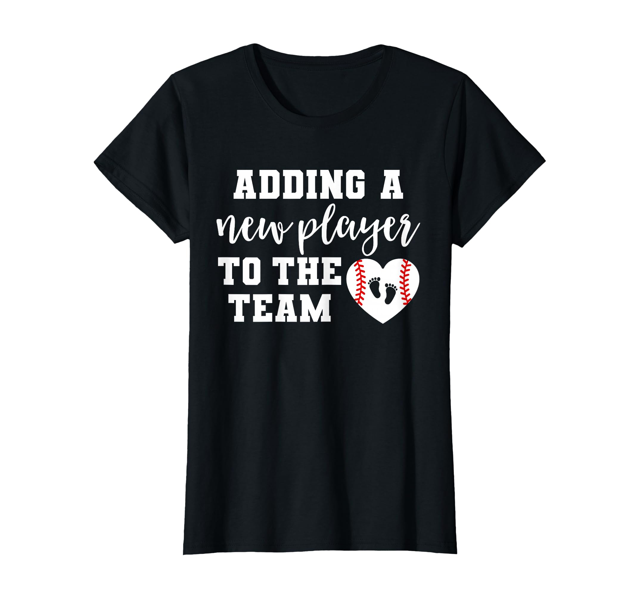 Womens Baseball Pregnancy T-Shirt - Custom Art Print Men Women - T-Shirt, Sweatshirt, Hoodie