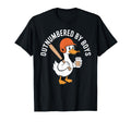 Funny Outnumbered Baseball Mothers Day T-Shirt - Unique Graphic Men Women - T-Shirt, Sweatshirt, Hoodie