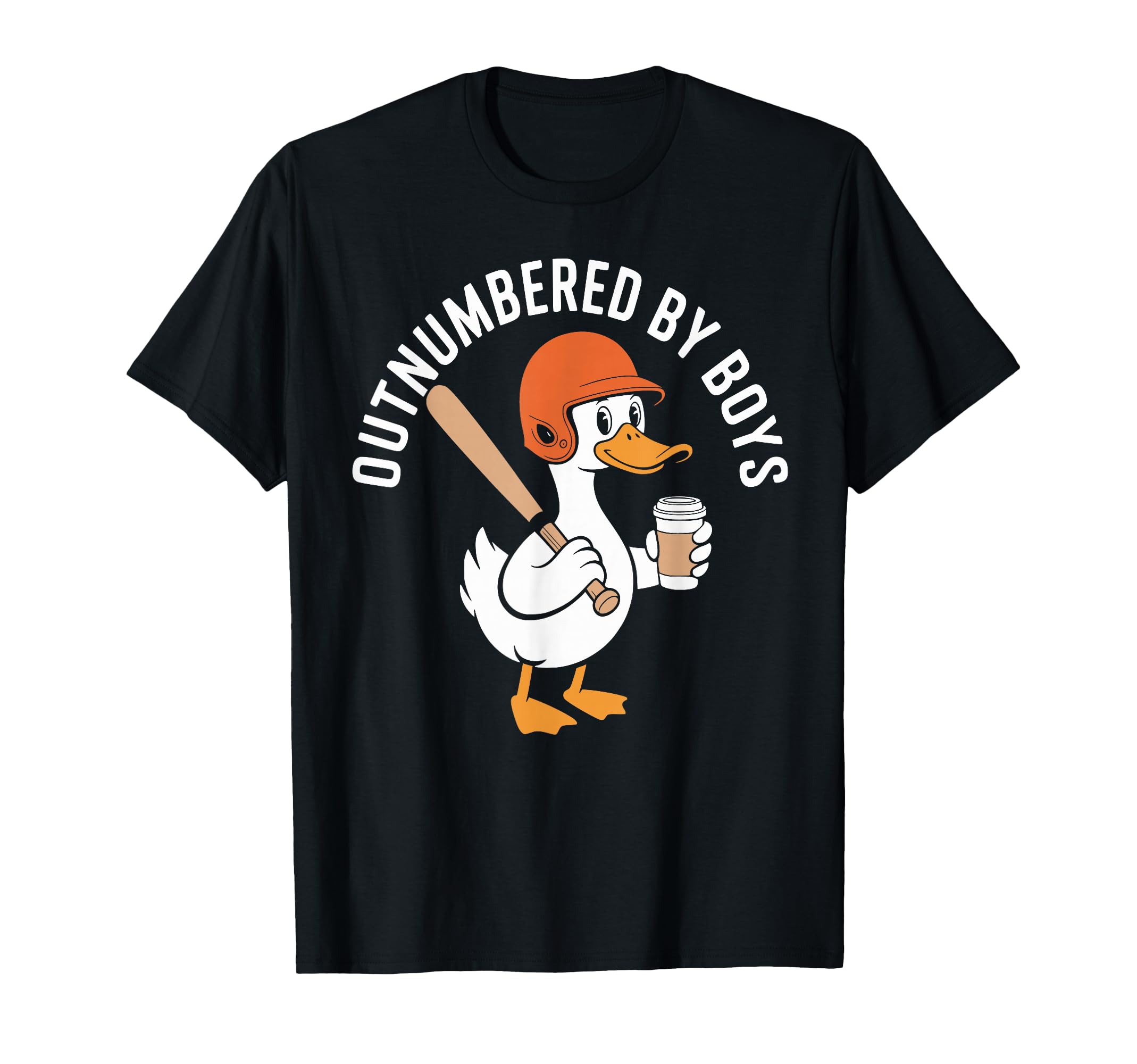 Funny Outnumbered Baseball Mothers Day T-Shirt - Unique Graphic Men Women - T-Shirt, Sweatshirt, Hoodie