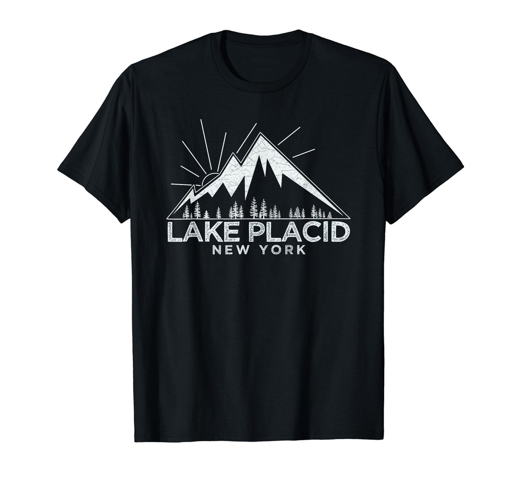 Lake Placid Distressed T-Shirt - Custom Art Print for Adults - T-Shirt, Sweatshirt, Hoodie