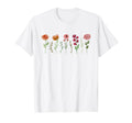 Womens Flower Casual Boho Wildflower T-Shirt - Graphic Print Unisex - T-Shirt, Sweatshirt, Hoodie