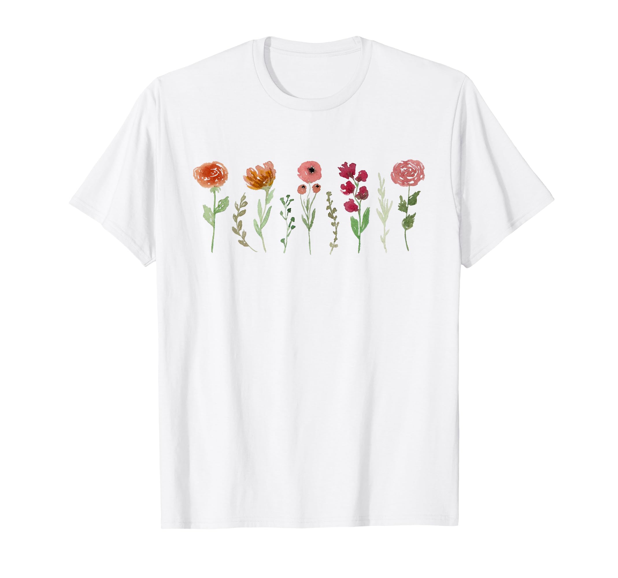 Womens Flower Casual Boho Wildflower T-Shirt - Graphic Print Unisex - T-Shirt, Sweatshirt, Hoodie
