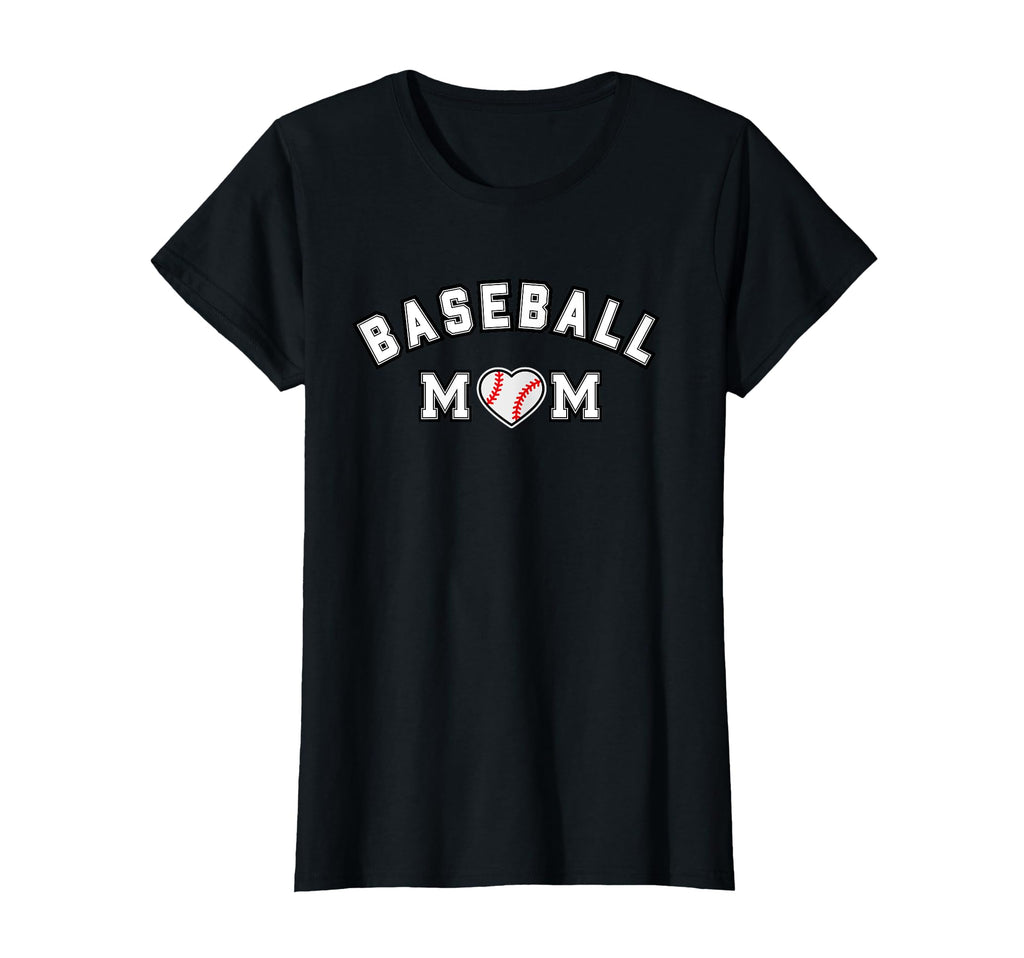 Baseball Mom Heart Ball Mothers Day T-Shirt - Unique Graphic for Adults - T-Shirt, Sweatshirt, Hoodie