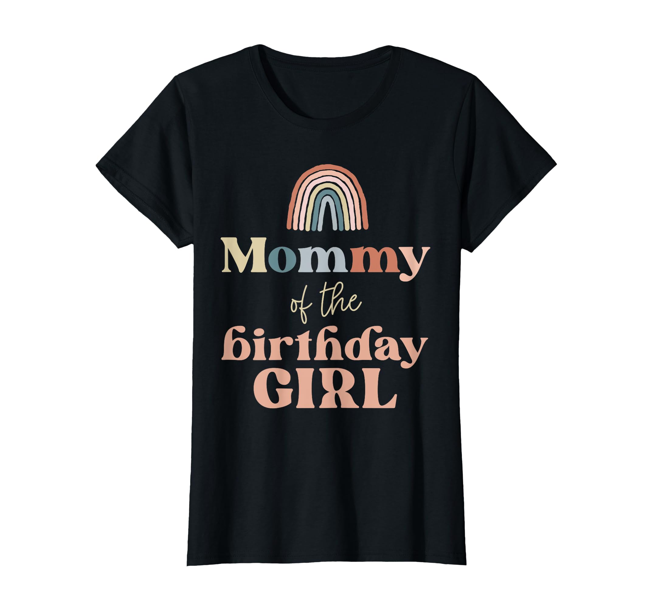 Mommy Birthday Boho Rainbow Party T-Shirt - Custom Art Print for Adults - T-Shirt, Sweatshirt, Hoodie