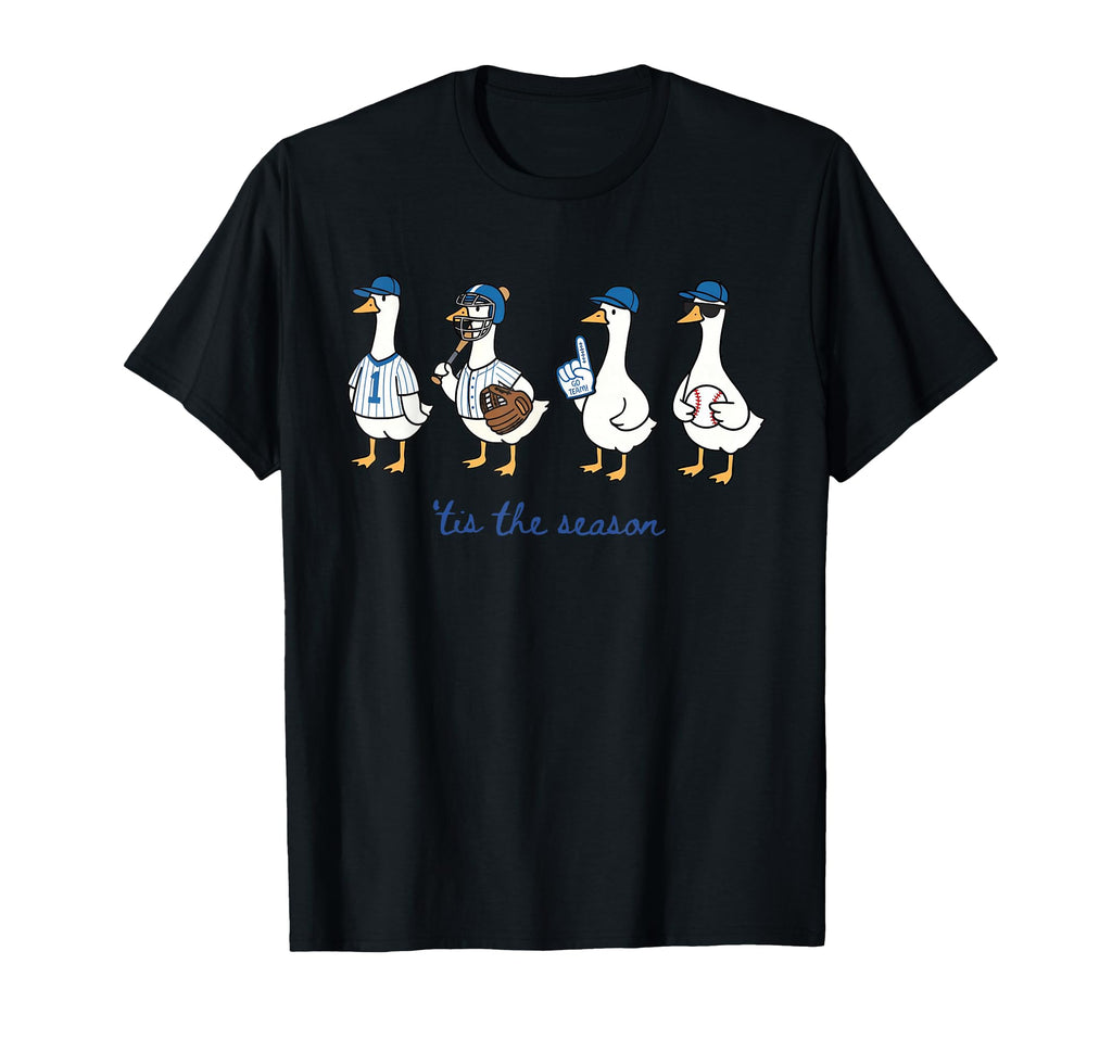 Funny Tis Season Baseball Silly Goose T-Shirt - Aesthetic Graphic Unisex - T-Shirt, Sweatshirt, Hoodie