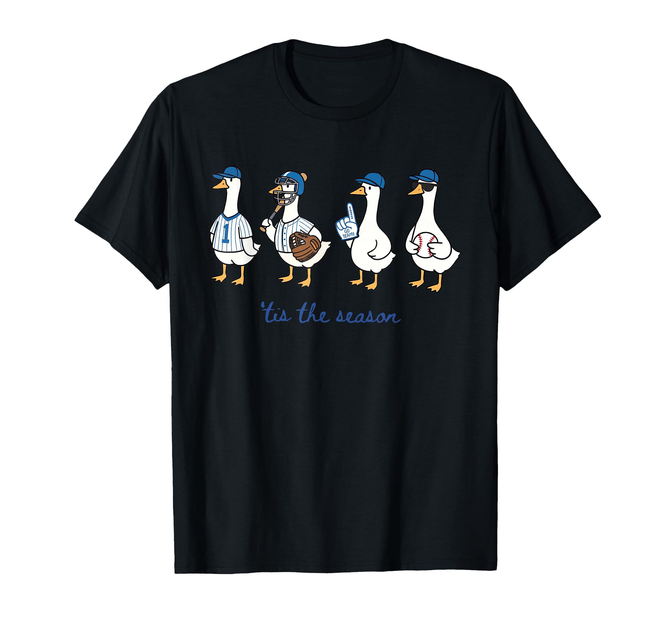 Funny Tis Season Baseball Silly Goose T-Shirt - Aesthetic Graphic Unisex - T-Shirt, Sweatshirt, Hoodie