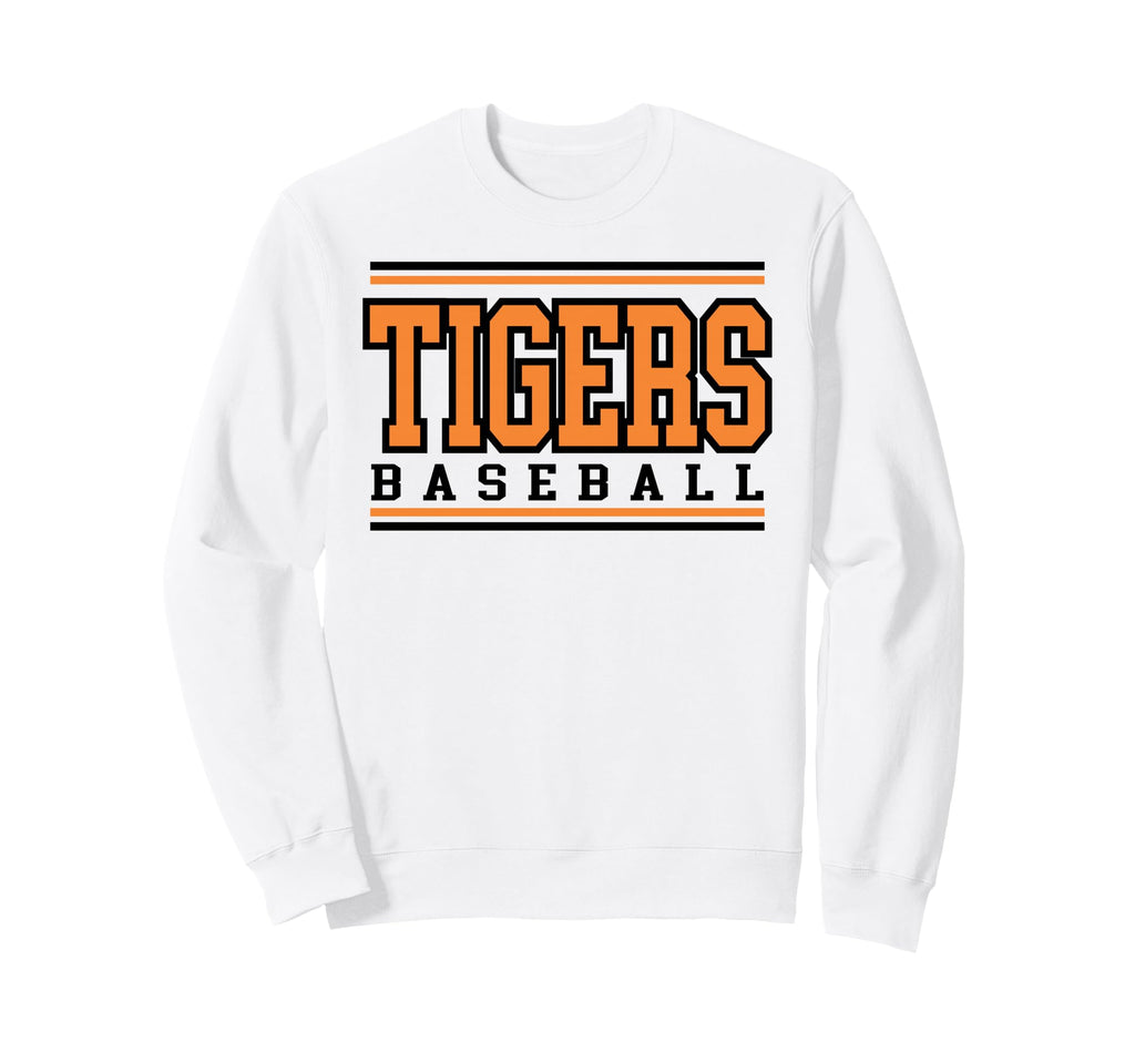 Tigers Baseball Mom Orange Tiger Sweatshirt - Streetwear Style for Adults - T-Shirt, Sweatshirt, Hoodie