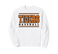 Tigers Baseball Mom Orange Tiger Sweatshirt - Streetwear Style for Adults - T-Shirt, Sweatshirt, Hoodie
