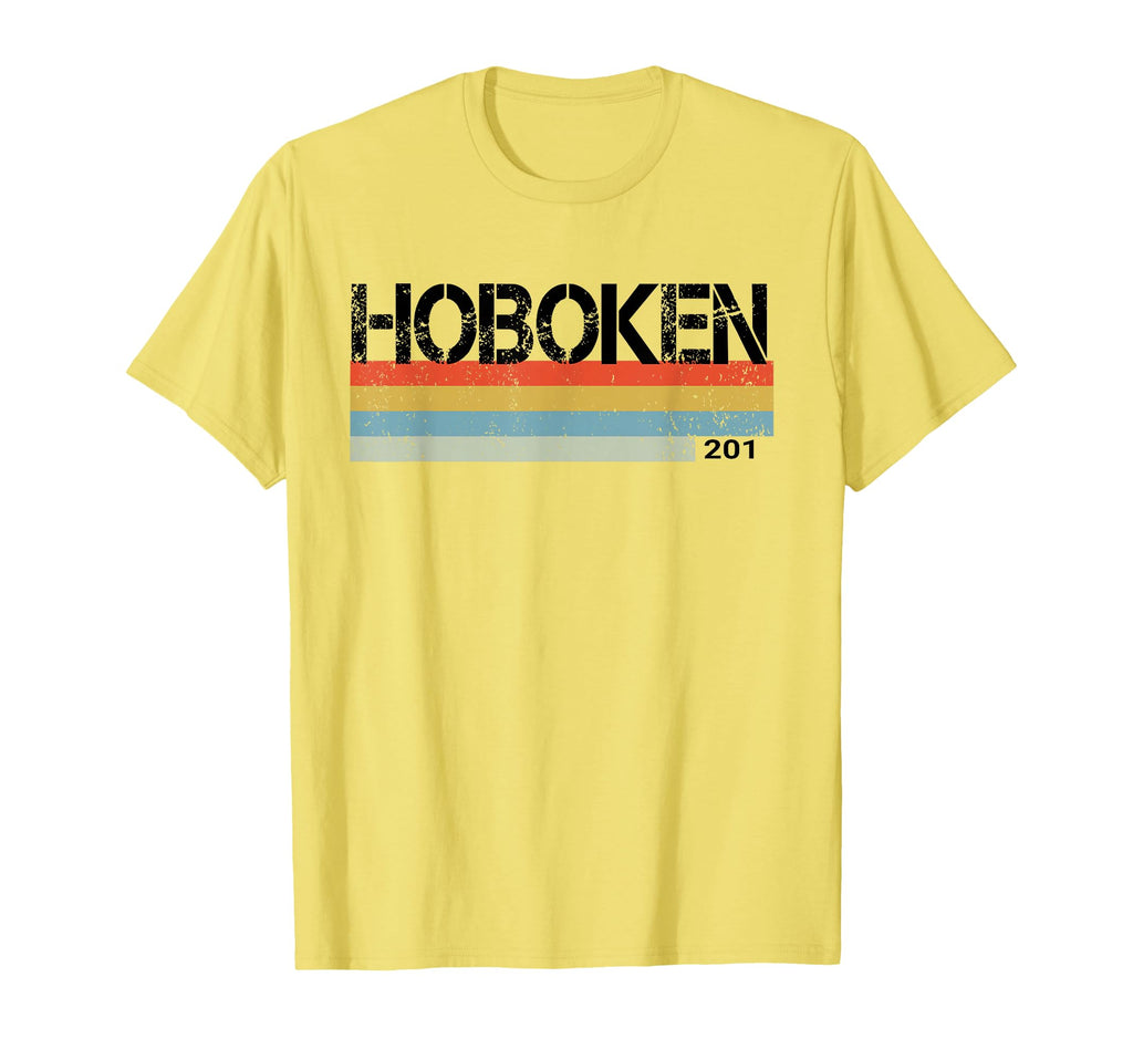 Hoboken City Area Code 201 Stripes Hoodie - Custom Art Print Unisex - T-Shirt, Sweatshirt, Hoodie