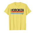 Hoboken City Area Code 201 Stripes Hoodie - Custom Art Print Unisex - T-Shirt, Sweatshirt, Hoodie