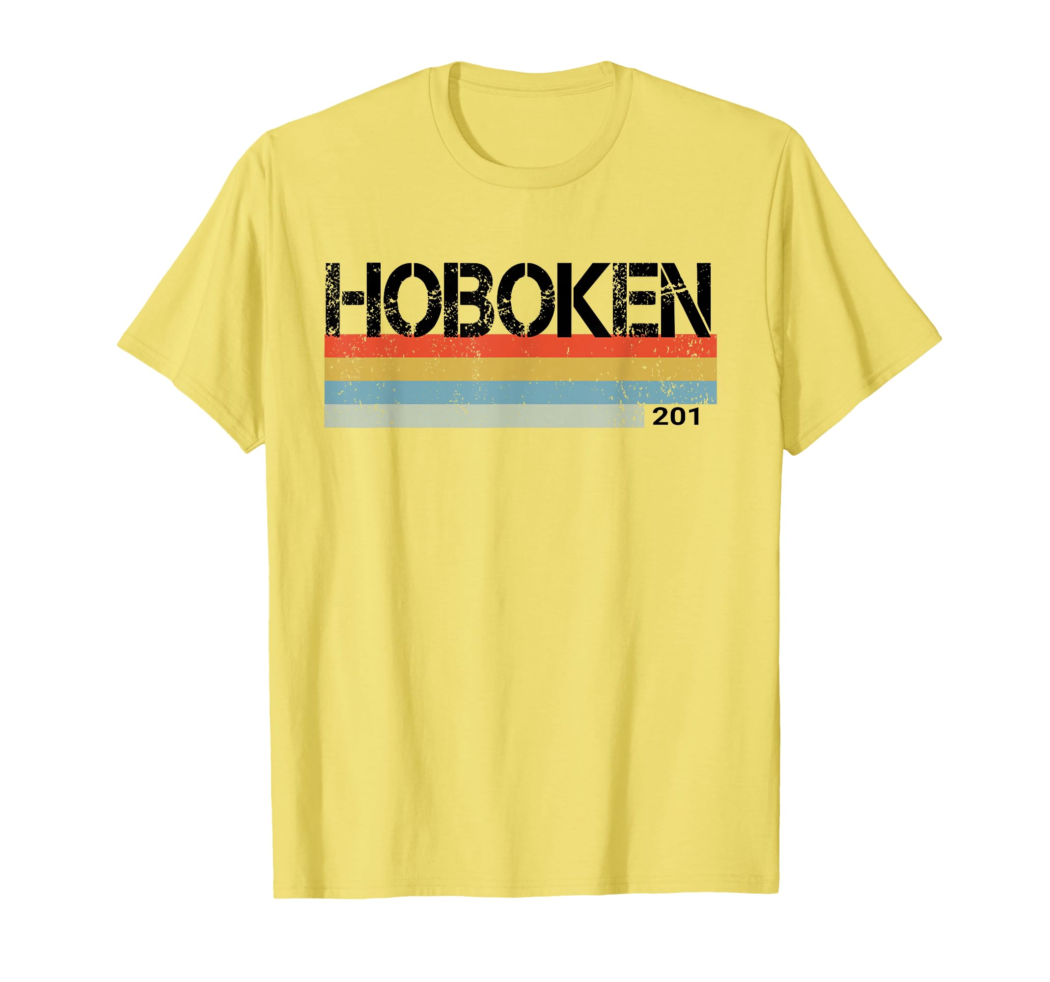Hoboken City Area Code 201 Stripes Hoodie - Custom Art Print Unisex - T-Shirt, Sweatshirt, Hoodie