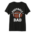 Mens Football Dad Distressed Football T-Shirt - Unique Graphic Unisex - T-Shirt, Sweatshirt, Hoodie