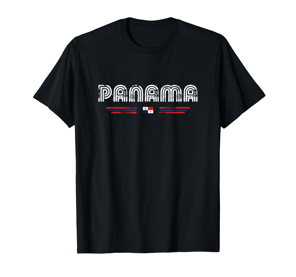 Panama 70S 80S Type Flag T-Shirt - Unique Graphic Men Women - T-Shirt, Sweatshirt, Hoodie