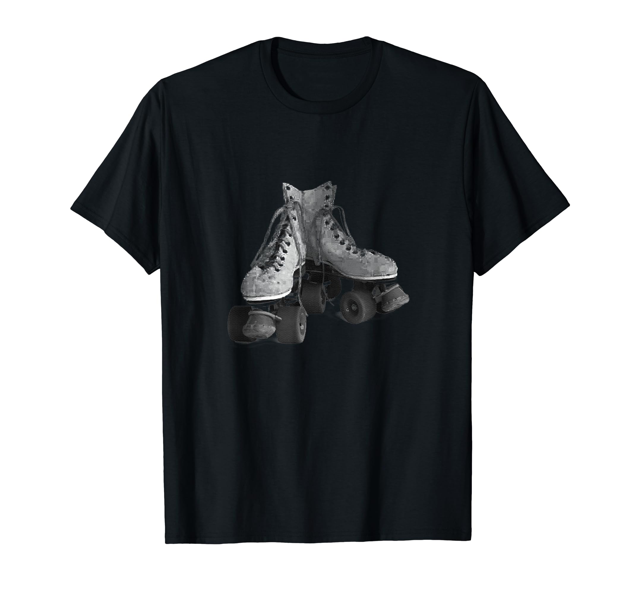 Pair Roller Skates Skating Rink T-Shirt - Minimalist Print Men Women - T-Shirt, Sweatshirt, Hoodie