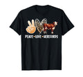 Peace Love Hereford Cow Lover Hereford T-Shirt - Aesthetic Graphic Unisex - T-Shirt, Sweatshirt, Hoodie