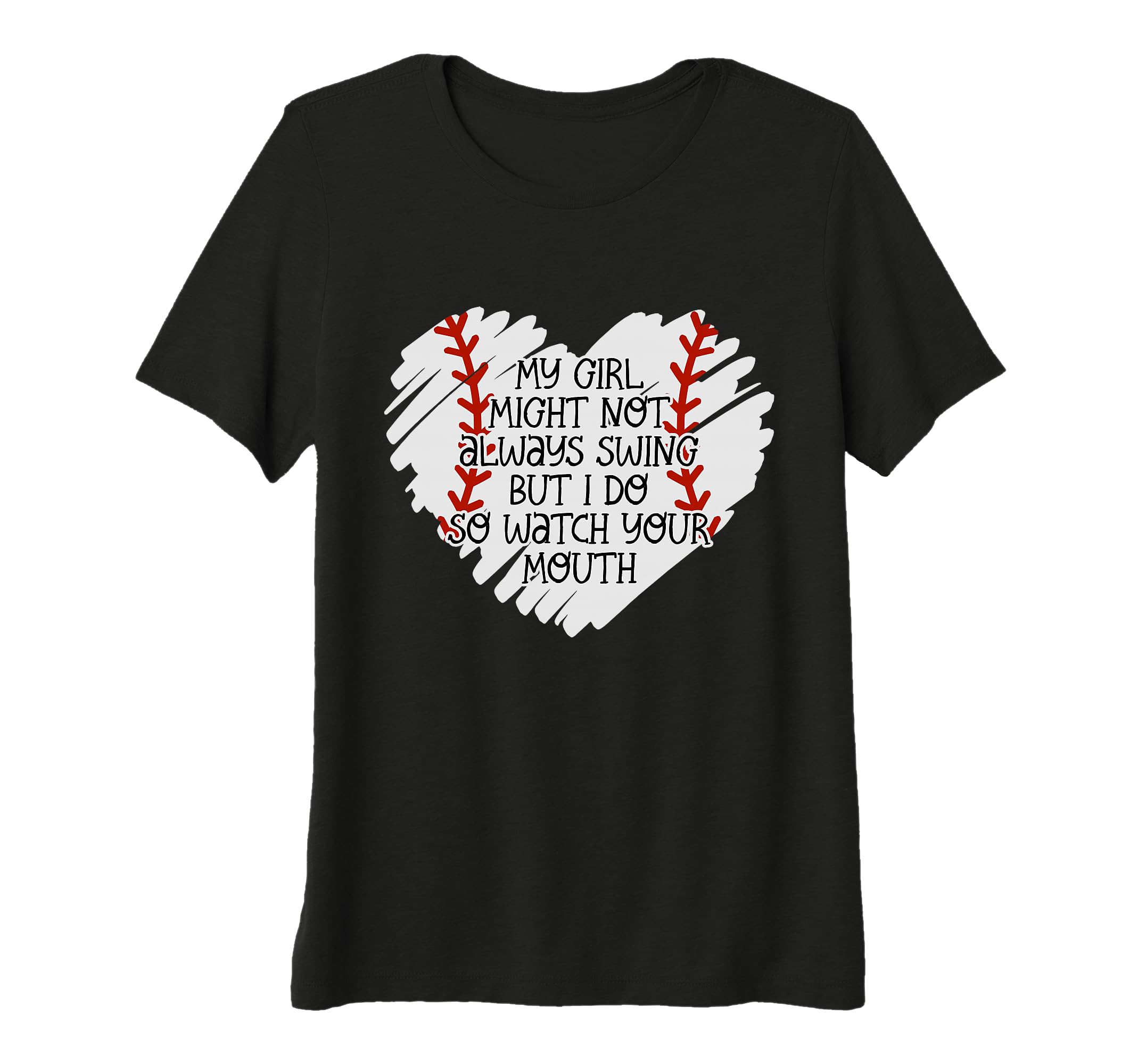 Womens Baseball Outfit Moms My Might T-Shirt - Custom Art Print Men Women - T-Shirt, Sweatshirt, Hoodie