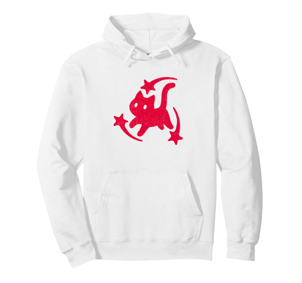 Yk2 Grunge Scary Cat Shooting Stars Hoodie - Novelty Apparel for Adults - T-Shirt, Sweatshirt, Hoodie