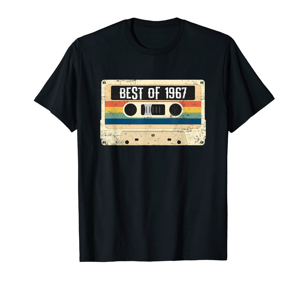Best 1967 54Th Birthday Cassette Tape T-Shirt - Unique Graphic Men Women - T-Shirt, Sweatshirt, Hoodie