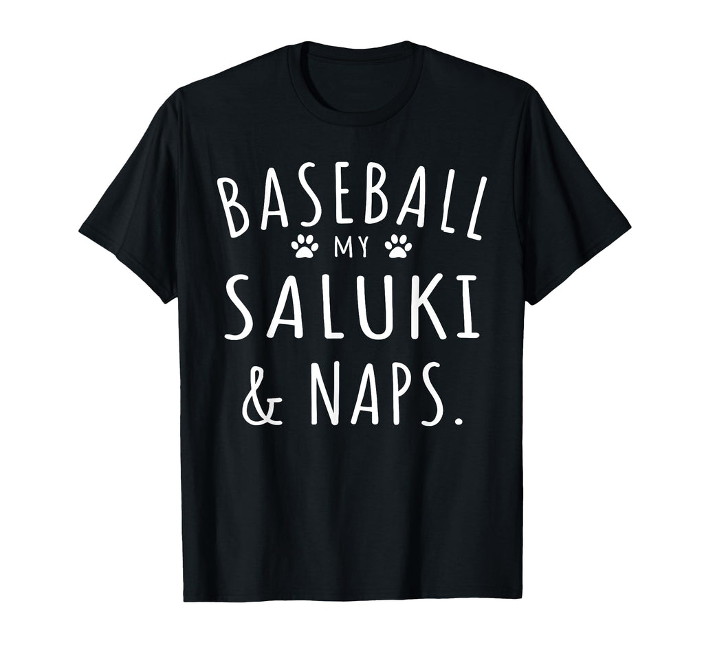 Baseball My Saluki Naps Funny Saluki T-Shirt - Custom Art Print Men Women - T-Shirt, Sweatshirt, Hoodie