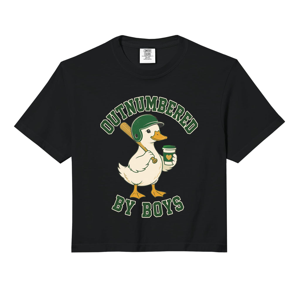 Outnumbered Baseball Duck Coffee Sweatshirt - Aesthetic Graphic for Adults - T-Shirt, Sweatshirt, Hoodie