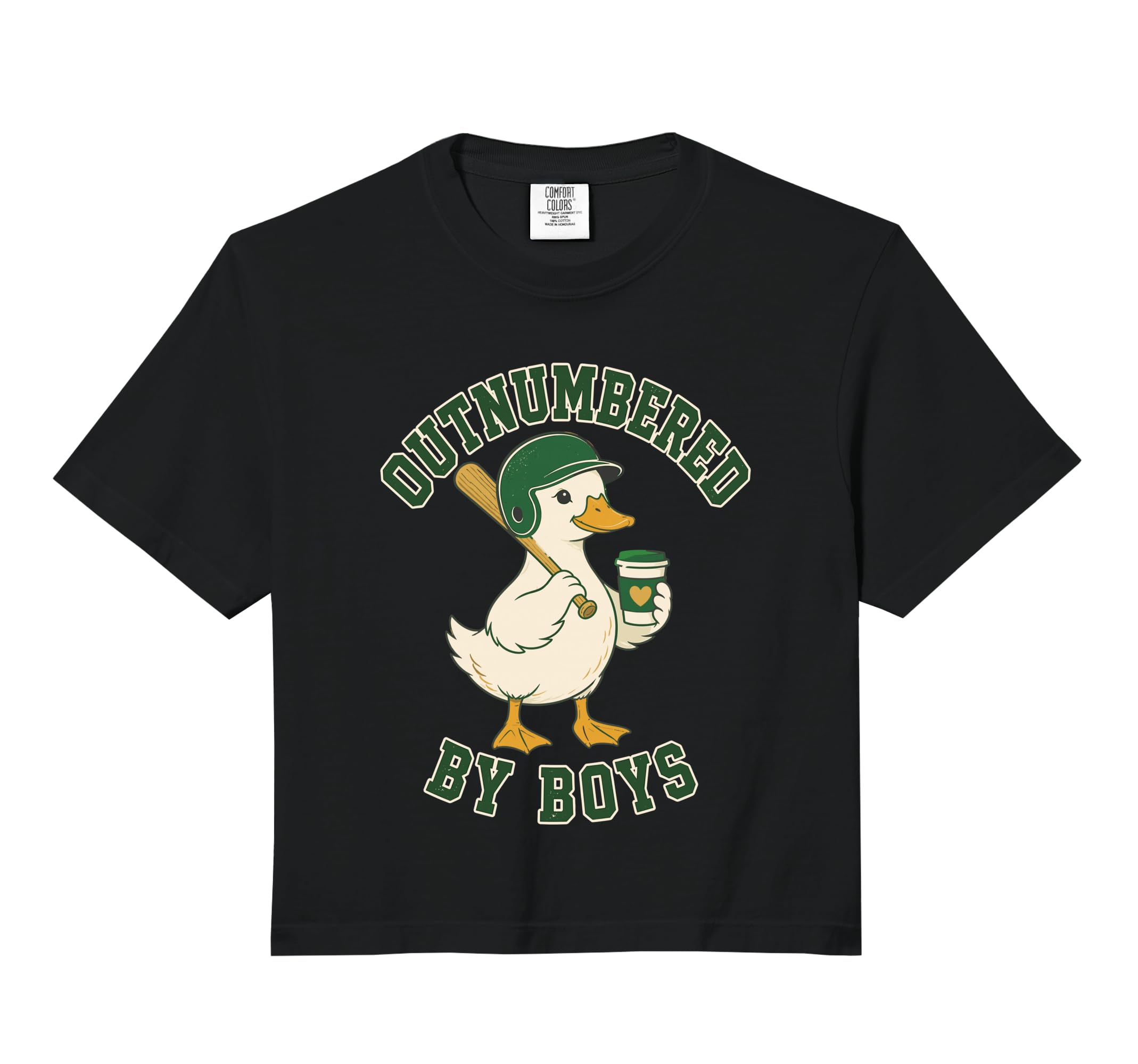 Outnumbered Baseball Duck Coffee Sweatshirt - Aesthetic Graphic for Adults - T-Shirt, Sweatshirt, Hoodie