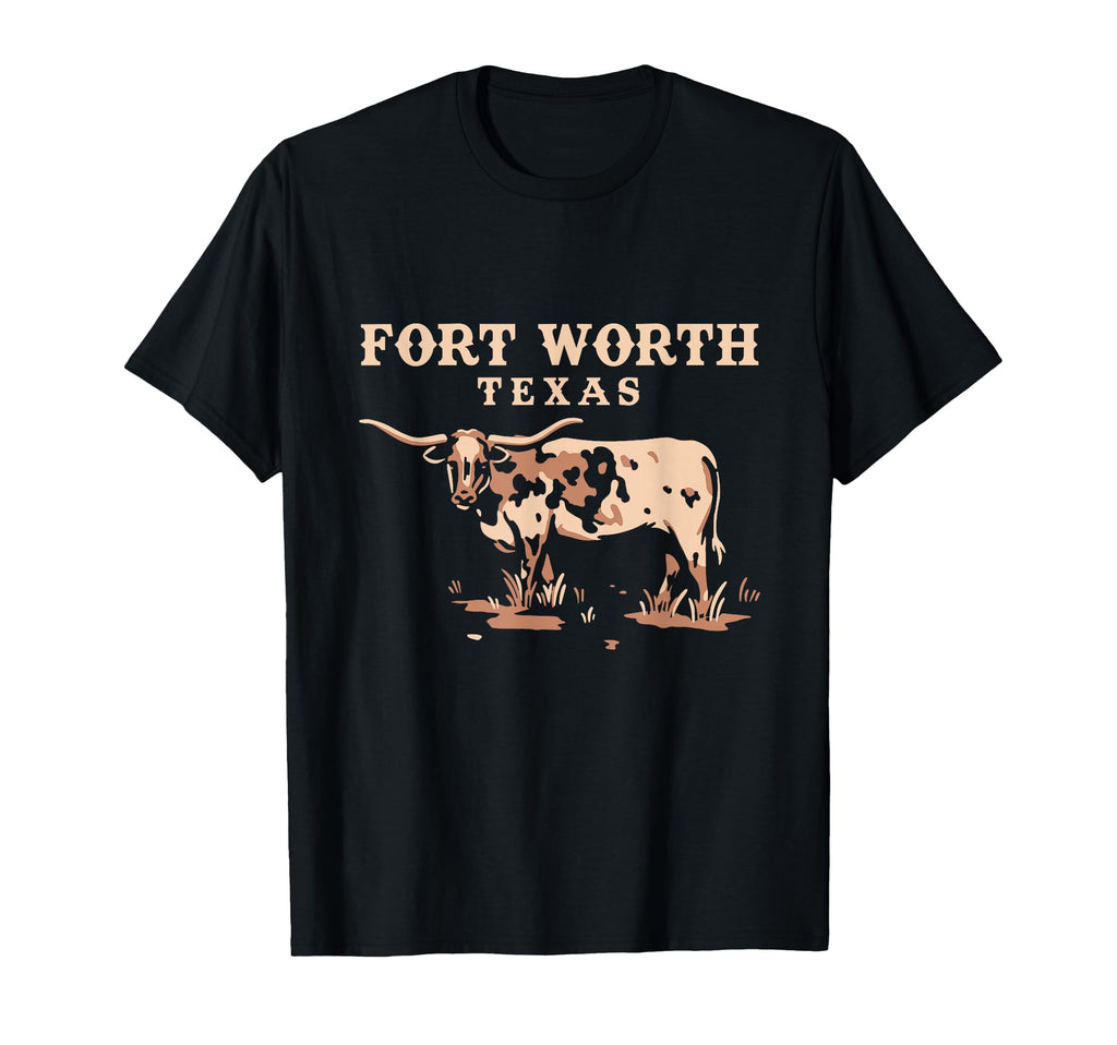 Bull Fort Worth Texas Souvenir T-Shirt - Streetwear Style Unisex - T-Shirt, Sweatshirt, Hoodie