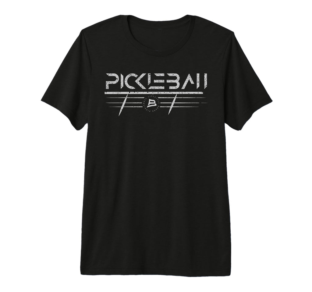 Pickleball Distressed Sports Tri Blend T-Shirt - Minimalist Print Unisex - T-Shirt, Sweatshirt, Hoodie