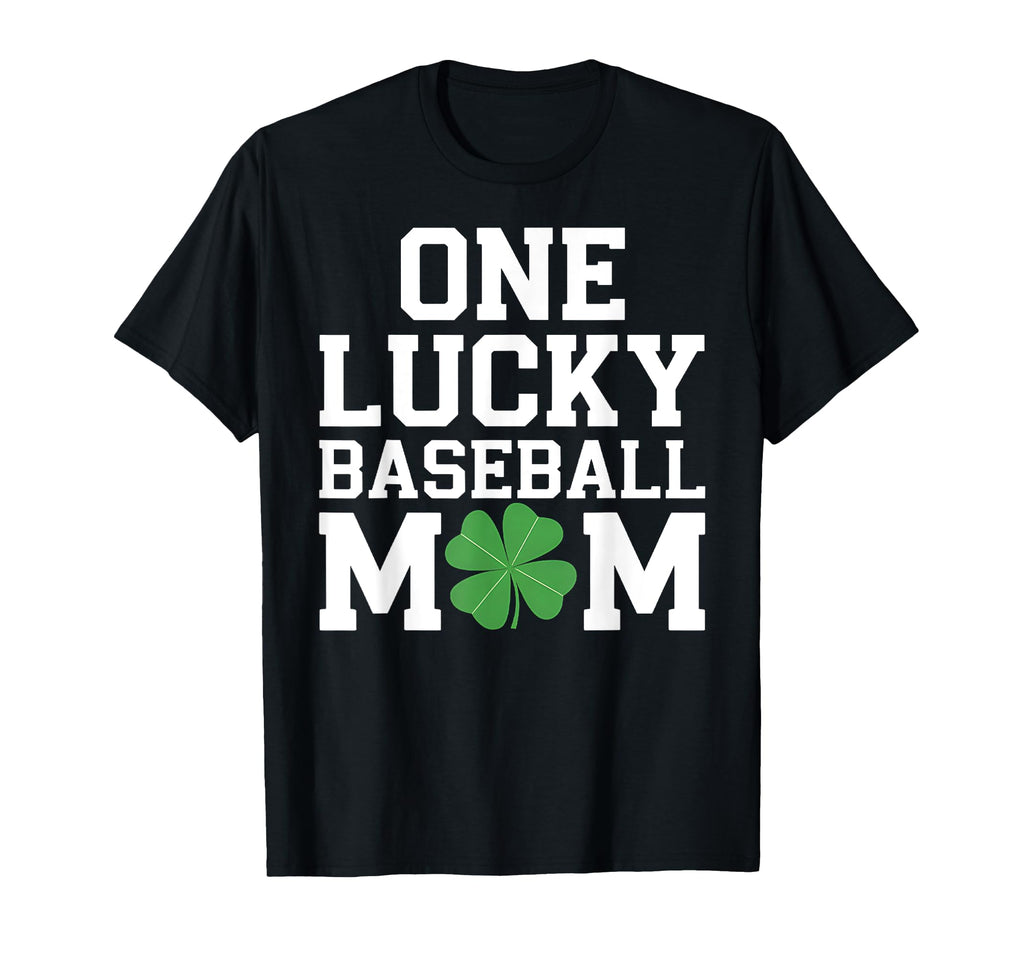 Funny One Lucky Baseball Mom Sports Mother T-Shirt - Unique Graphic Unisex - T-Shirt, Sweatshirt, Hoodie