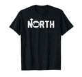 Up North Washington Distressed Text State T-Shirt - Graphic Print Unisex - T-Shirt, Sweatshirt, Hoodie