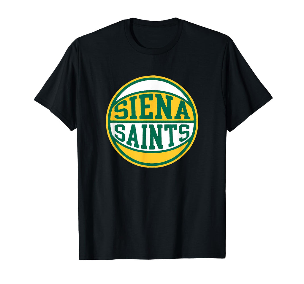 Siena College Distressed 70S Basketball T-Shirt - Graphic Print for Adults - T-Shirt, Sweatshirt, Hoodie