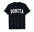 Bonita Ca Distressed White Varsity T-Shirt - Fun Novelty Design Unisex - T-Shirt, Sweatshirt, Hoodie