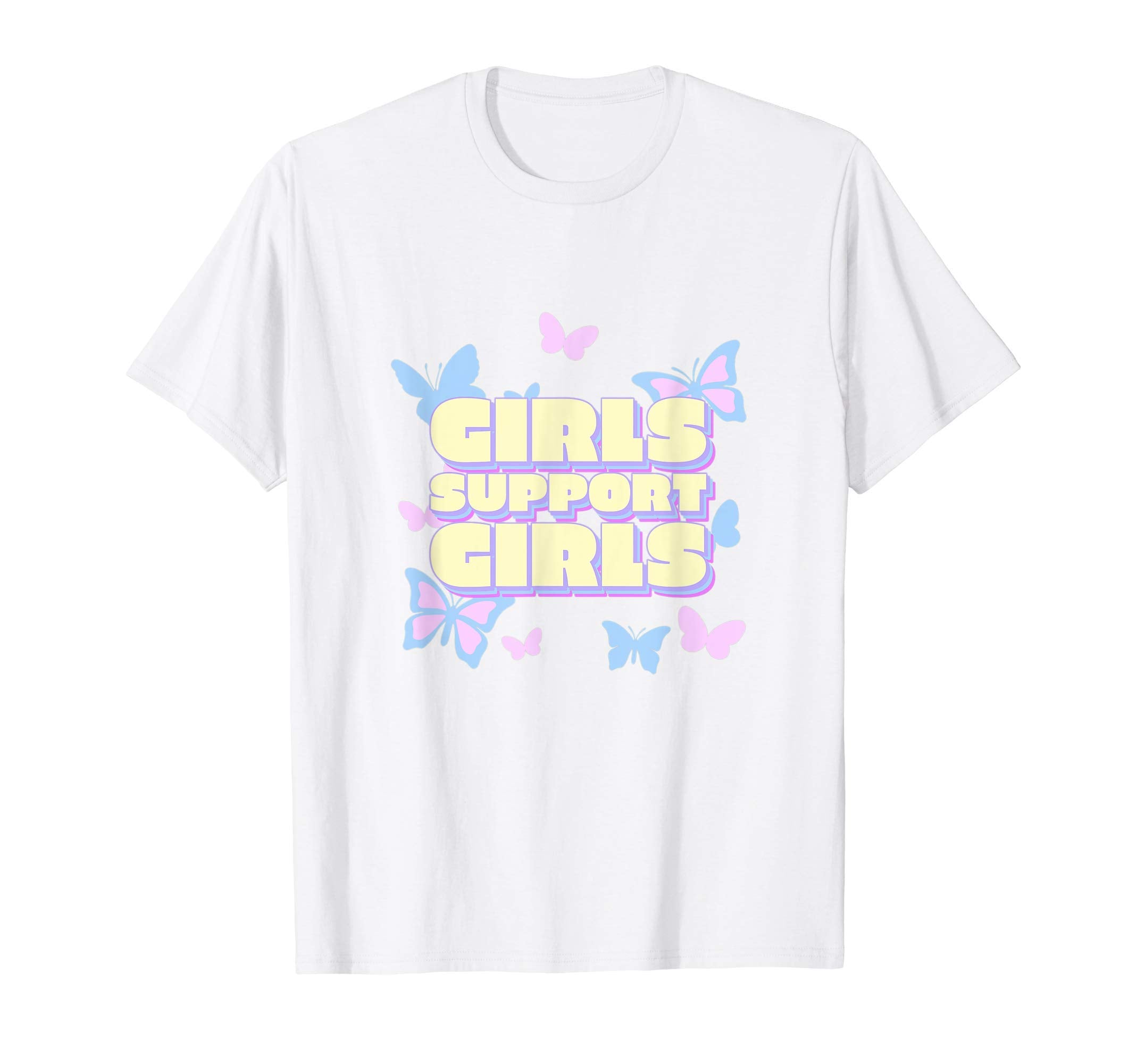 Support Feminist Butterfly Y2K Aesthetic T-Shirt - Minimalist Print Unisex - T-Shirt, Sweatshirt, Hoodie