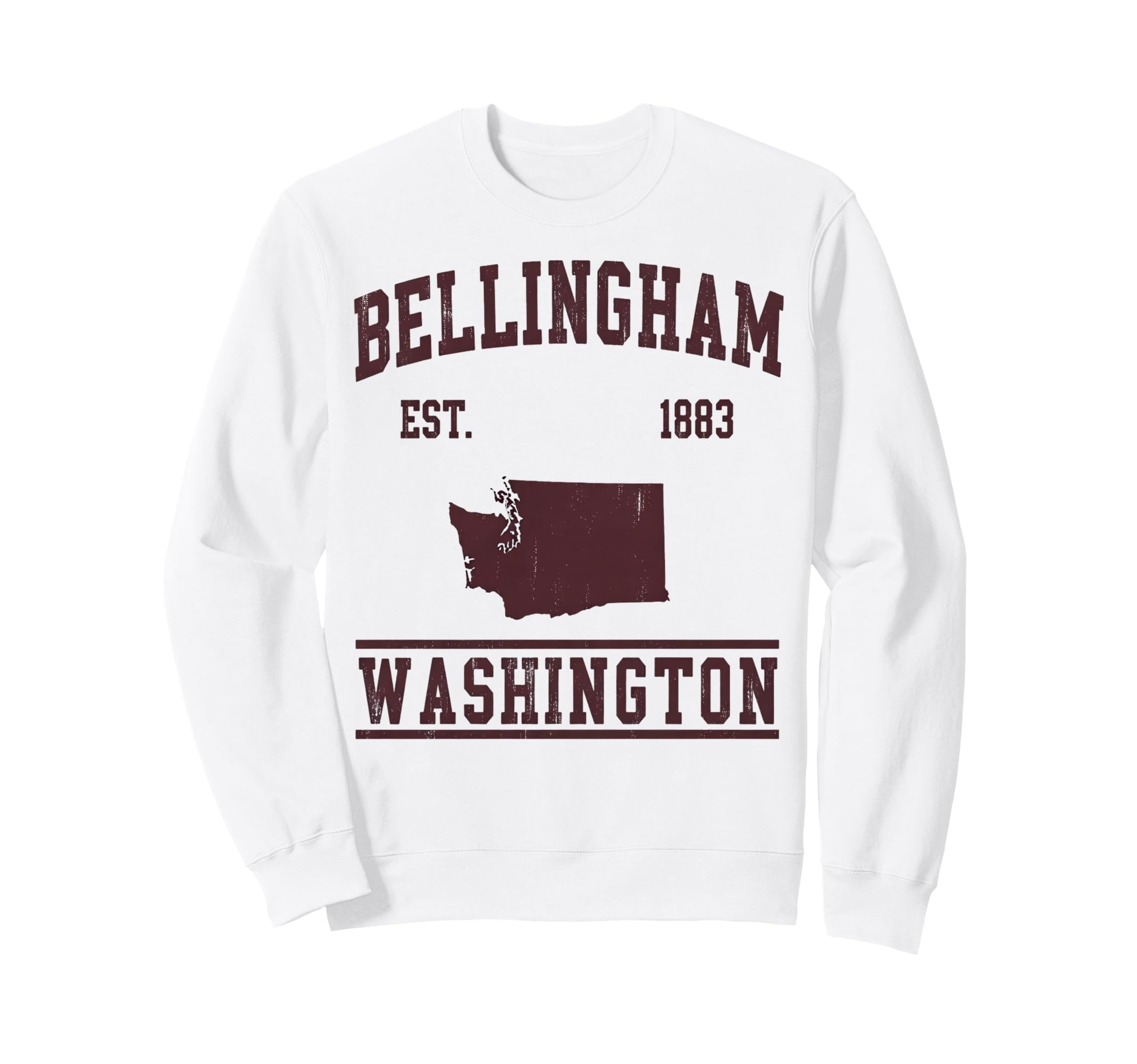 Bellingham Est 1883 Washington Sweatshirt - Novelty Apparel for Adults - T-Shirt, Sweatshirt, Hoodie