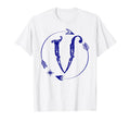 Initial V Monogram Boho Name T-Shirt - Casual Everyday Wear for Adults - T-Shirt, Sweatshirt, Hoodie