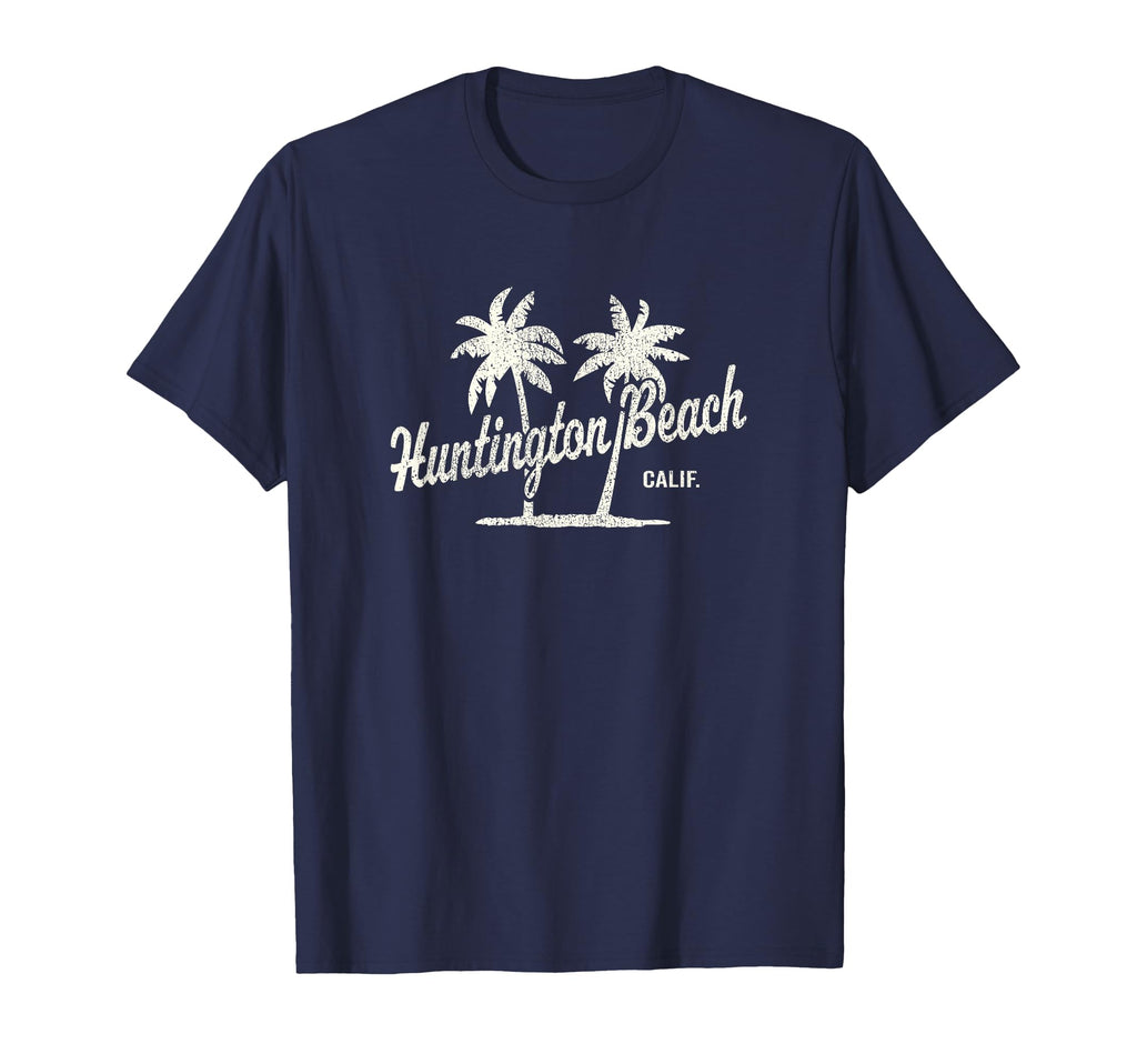 Huntington Beach California 70S Palm T-Shirt - Casual Everyday Wear Unisex - T-Shirt, Sweatshirt, Hoodie