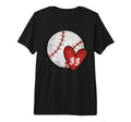 Womens Custom Baseball Mom Number 33 Heart T-Shirt - Unique Graphic Unisex - T-Shirt, Sweatshirt, Hoodie