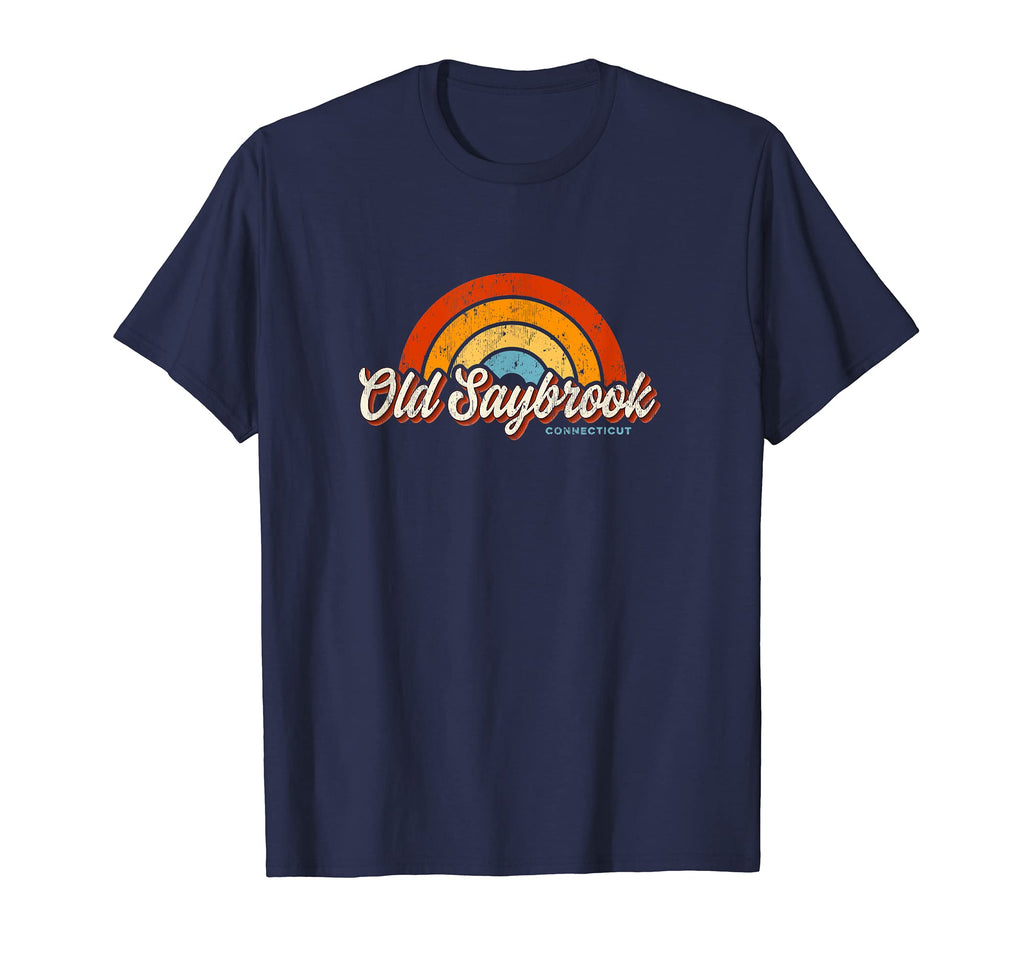 Old Saybrook Connecticut Ct Rainbow T-Shirt - Streetwear Style for Adults - T-Shirt, Sweatshirt, Hoodie