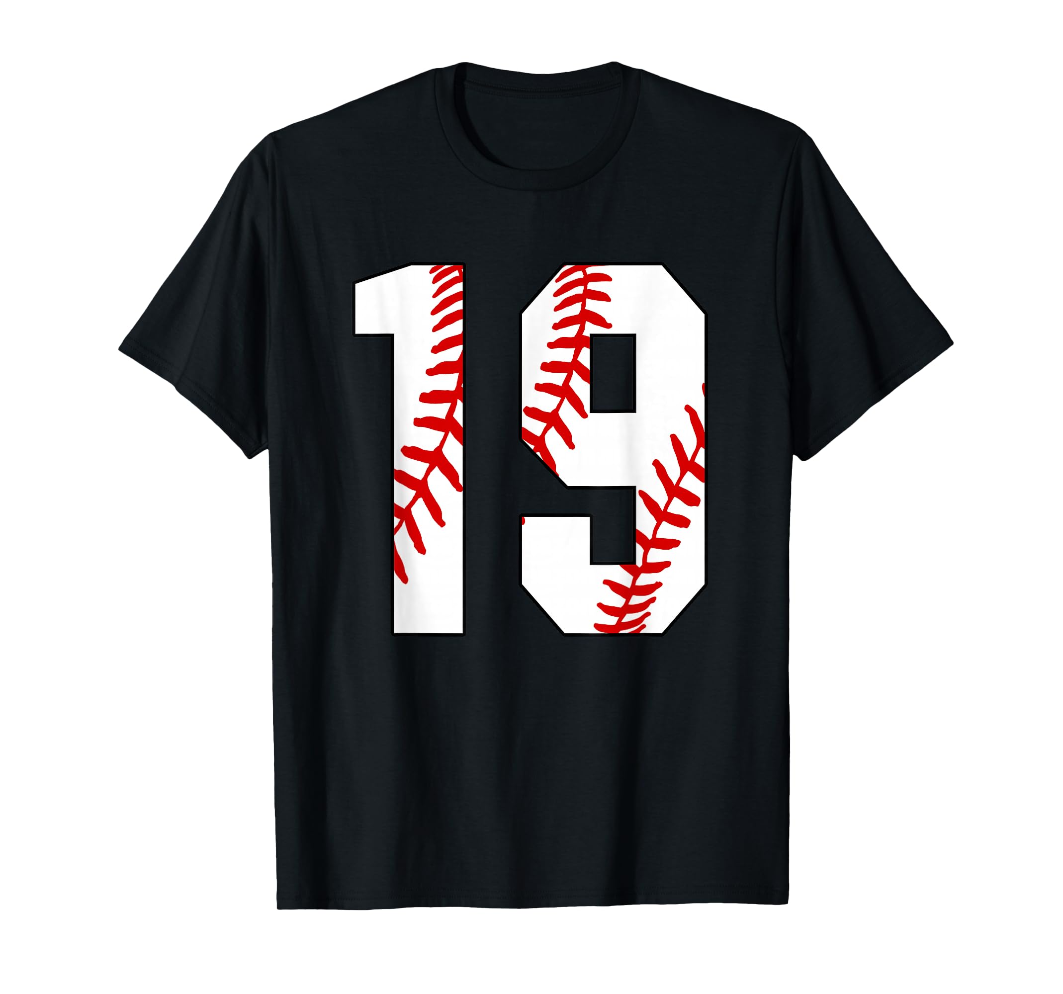 19 Baseball 19Th Birthday Nineteen T-Shirt - Trendy Graphic Men Women - T-Shirt, Sweatshirt, Hoodie