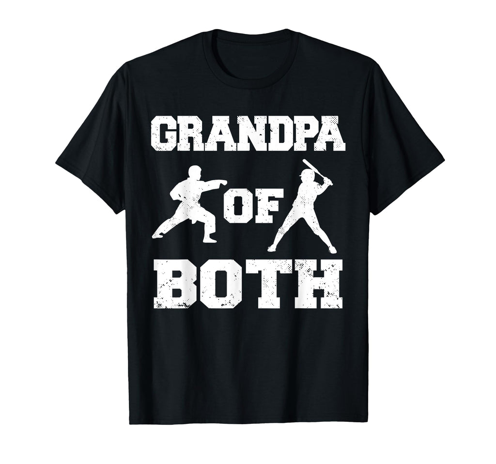 Grandpa Both Funny Baseball And Karate T-Shirt - Minimalist Print Unisex - T-Shirt, Sweatshirt, Hoodie
