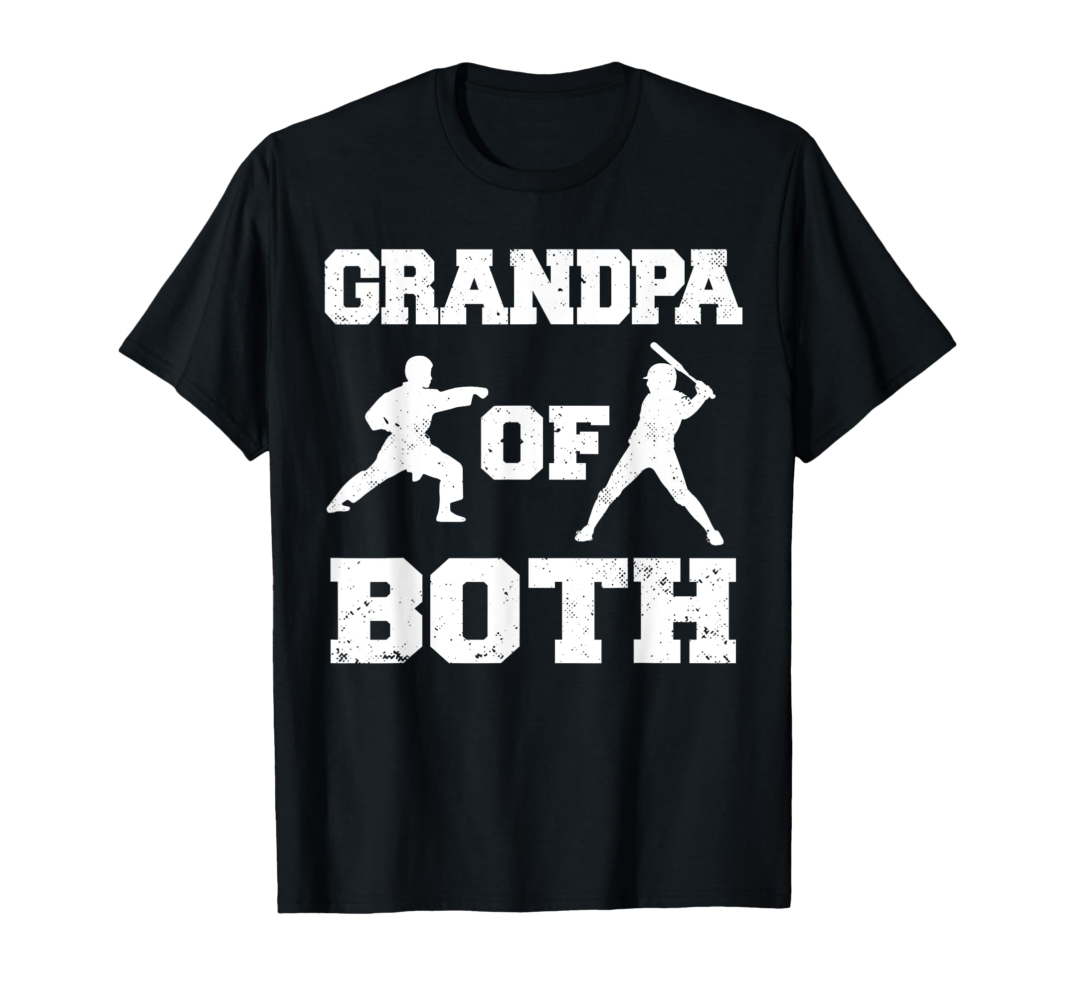 Grandpa Both Funny Baseball And Karate T-Shirt - Minimalist Print Unisex - T-Shirt, Sweatshirt, Hoodie
