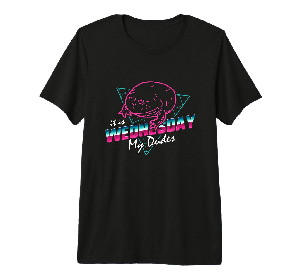 It Is Wednesday My Dudes 80S Neon Tri T-Shirt - Minimalist Print Unisex - T-Shirt, Sweatshirt, Hoodie